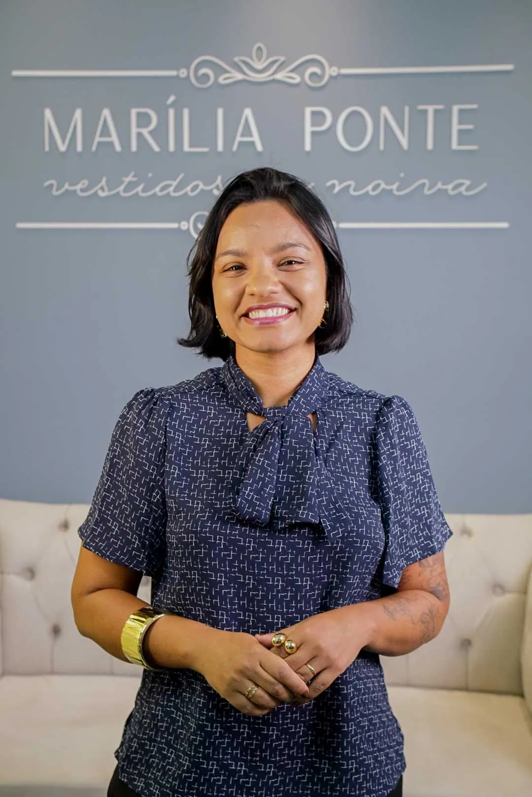 Marília Ponte no ateliê