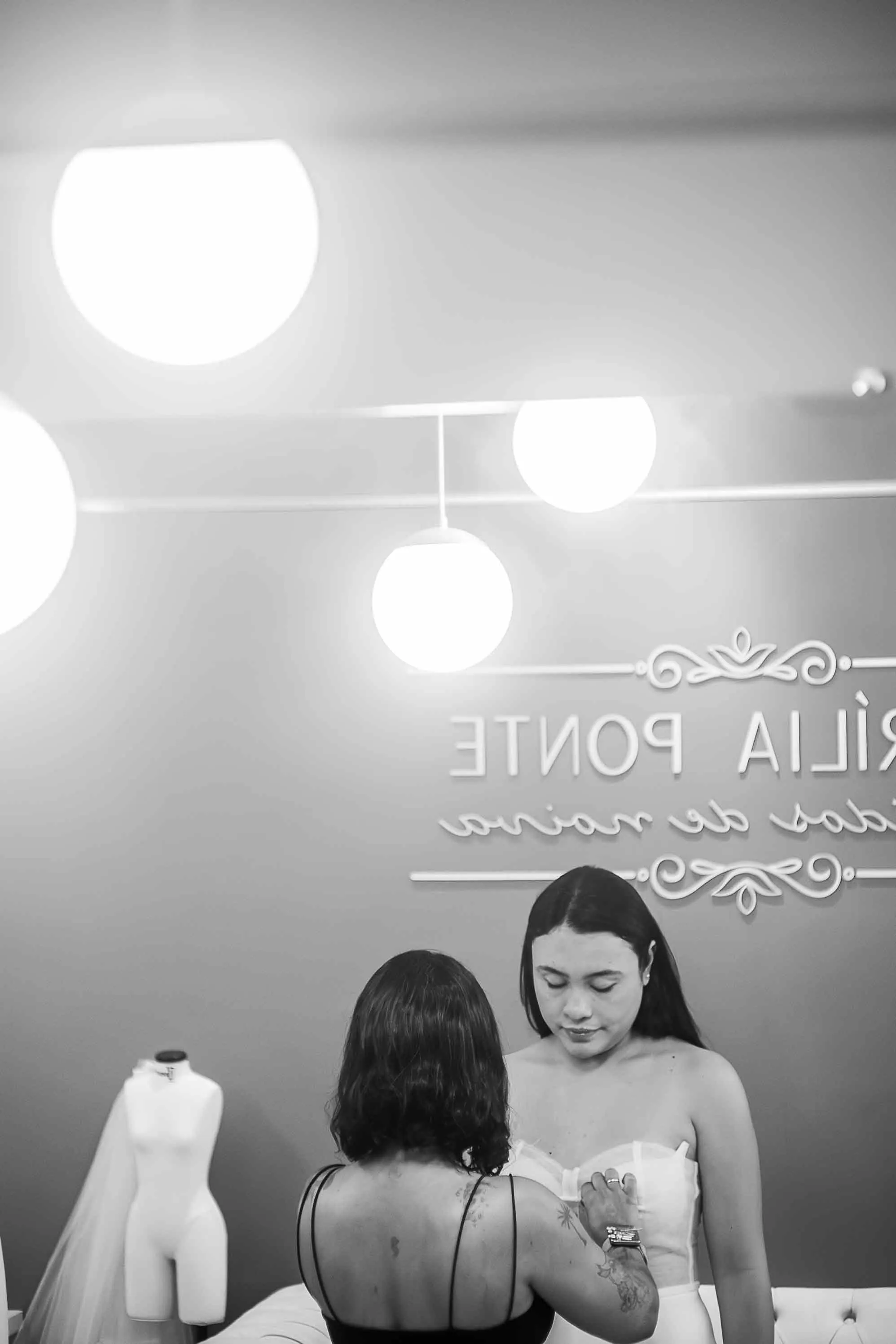 Ajuste do vestido — detalhe